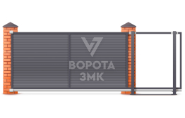 Откатные ворота Prestige Alutech 2900×2000 ЗМК-9685