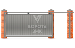 Раздвижные навесные ворота 4000×2000 ЗМК-7424