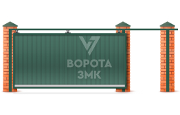 Выдвижные ворота 2250×2800 ЗМК-7349