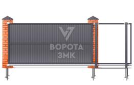 Откатные ворота 5500×2550 5,5 м ЗМК-7975