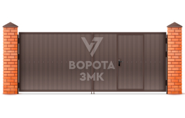 Оцинкованные ворота 3000×2500 ЗМК-5434