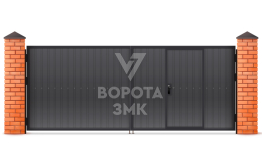 Оцинкованные ворота 1500×2750 ЗМК-5456