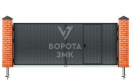 Оцинкованные ворота 2000×1500 ЗМК-5429