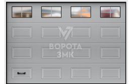 Уличные подъемные ворота 2250×3000 ЗМК-3482